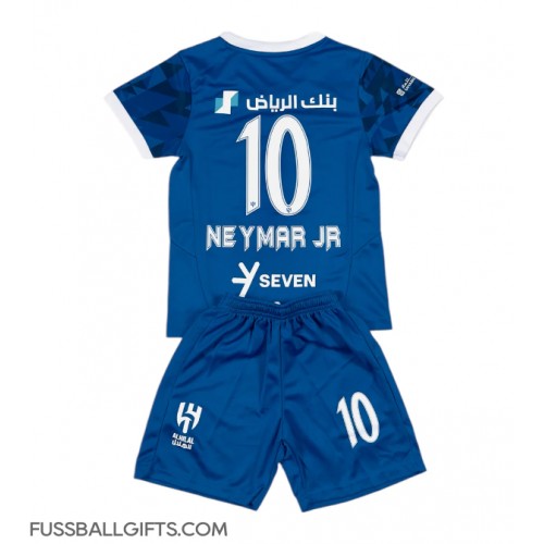 Al-Hilal Neymar Jr #10 Fußballbekleidung Heimtrikot Kinder 2024-25 Kurzarm (+ kurze hosen)